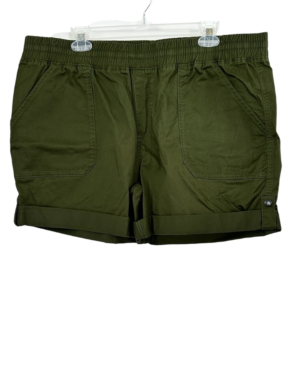 NWT Carhartt Shorts Rugged Flex Relaxed Fit Twill Olive Green Women’s Size XL